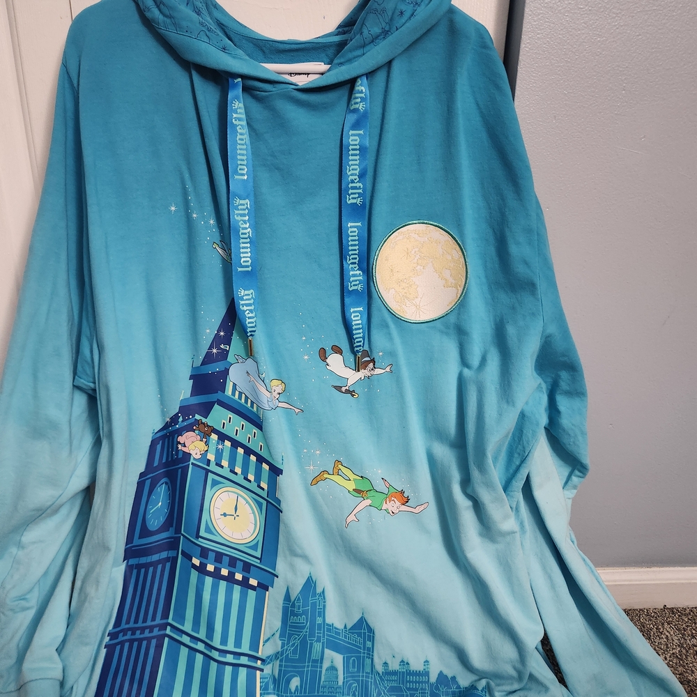 Blue Peter Pan Hoodie with Big Ben Design